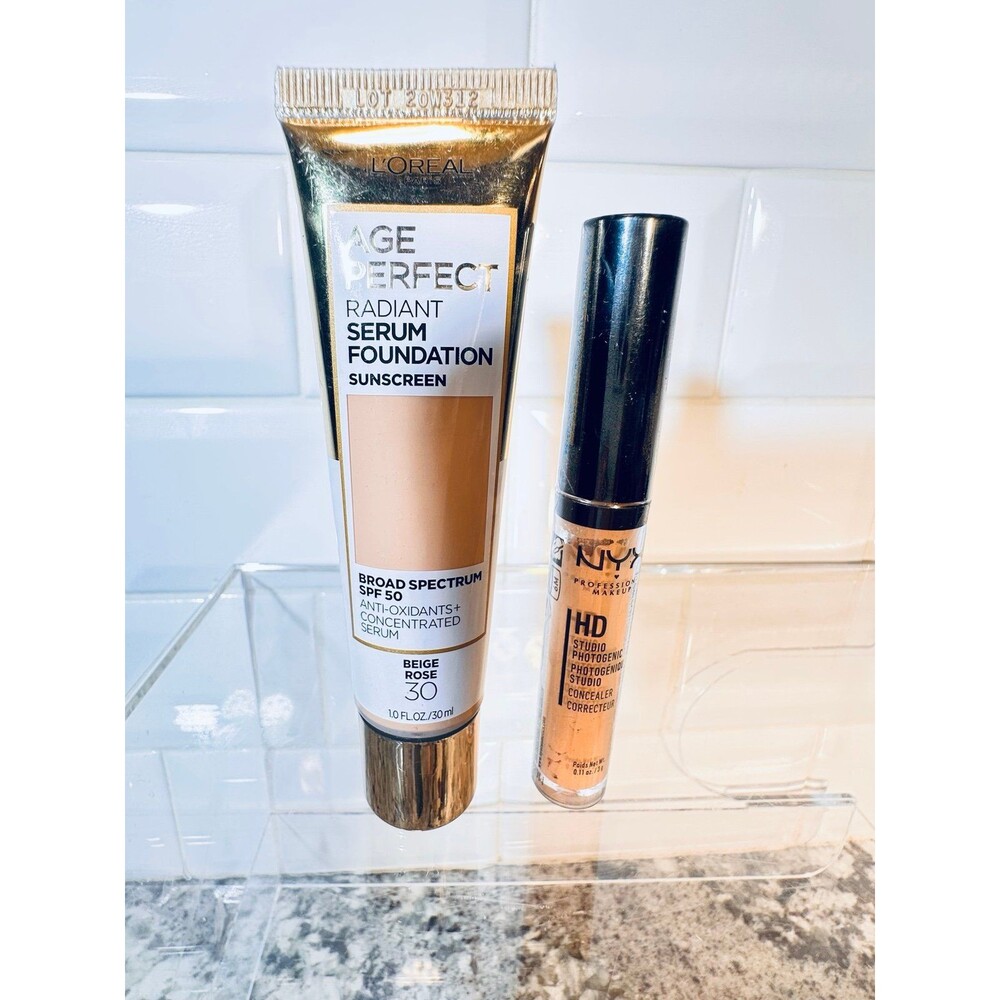 L'Oreal Paris Age Perfect Radiant Serum Foundation and Concealer NWT
